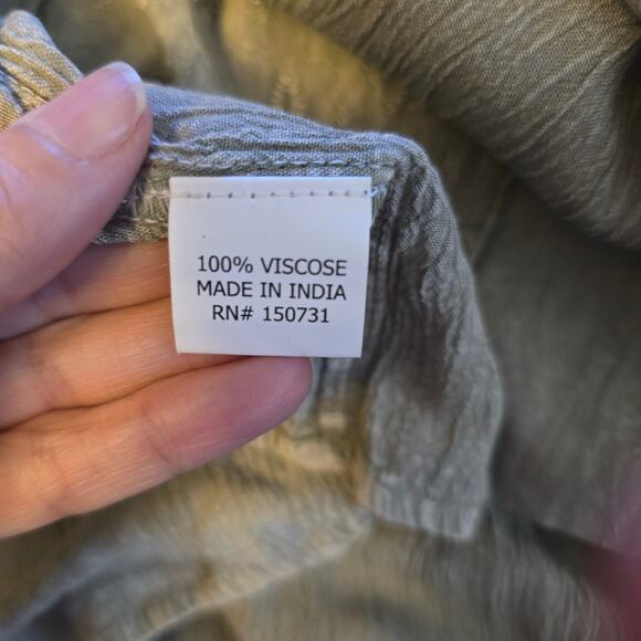 Young Threads cottage core boho smocked embroidered maxi dress - Picture 7 of 7